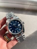 VSF Factory 1:1 Rolex DateJust 41 SS Best Edition 904L Steel Blue Textured Dial - Image 4
