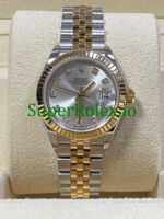 Rolex Lady-Datejust 26 ellow Gold Silver Diamond Dial Ref.279173 - Image 2