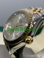 Rolex Lady-Datejust 26 ellow Gold Silver Diamond Dial Ref.279173 - Image 6