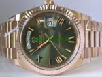 Rolex Day-Date 40MM Everose Gold Ref.228235 – Olive Green Roman Dial - Image 4