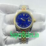 Rolex Datejust 31 Steel and Yellow Gold Blue Index Dial Ref.68273