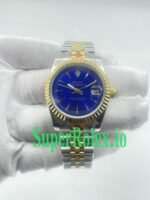 Rolex Datejust 31 Steel and Yellow Gold Blue Index Dial Ref.68273