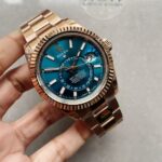 Noob FACTORY 1:1 Rolex Sky-Dweller 326935 RG/SS Turquosi Dial