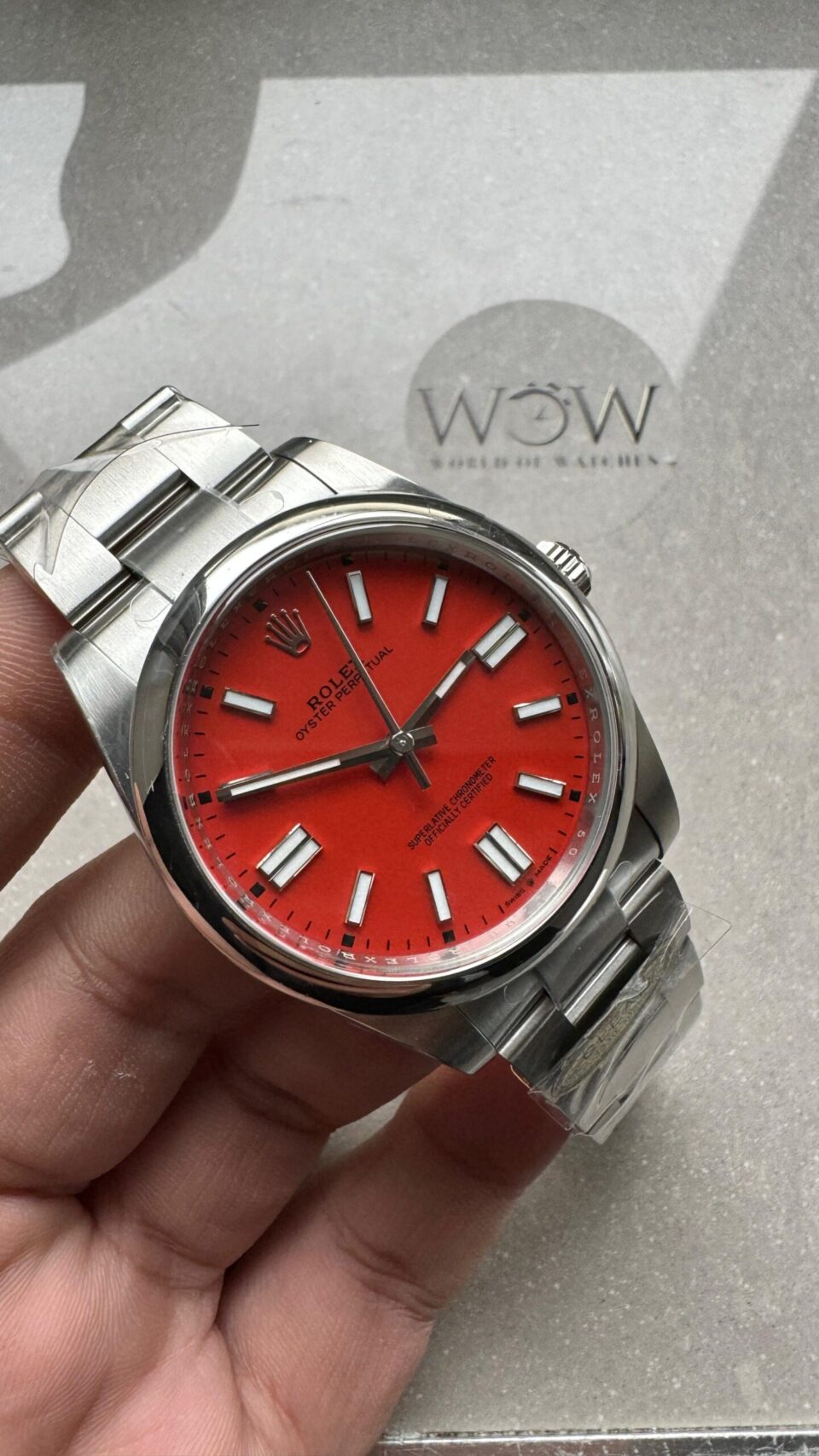 1-8-scaled-1-960x1707-1 Clean FACTORY 1:1 Rolex Oyster Perpetual 124300 41mm 904L Best Edition Red Dial VR3230 - Image 1