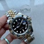 EWF Factory 1:1 Rolex GMT-Master II 126713GRNR 904L YG/SS Black Dial Dots VR3285
