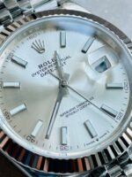 VS Factory 1:1 Rolex DateJust 41 SS Best Edition 904L Steel Silver Dial - Image 3