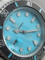 DIWF FACTORY 1:1 Rolex Submariner Sandblasted Best Edition Carbon Bezel Tiffany Blue Dial Dial VR3135 - Image 6