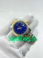 Rolex Datejust 31 Steel and Yellow Gold Blue Index Dial Ref.68273 - Image 6