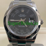 Rolex Datejust II 41 Steel Black Roman Dial Ref.116300