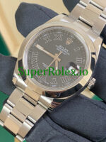 Rolex Datejust II 41 Steel Black Roman Dial Ref.116300 - Image 3