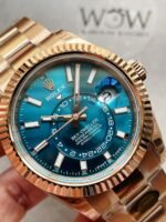 Noob FACTORY 1:1 Rolex Sky-Dweller 326935 RG/SS Turquosi Dial - Image 2