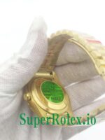 Rolex Day-Date 36MM Yellow Gold Silver Diamond Dial Ref.118238 - Image 7