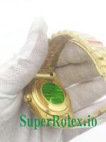 Rolex Day-Date 36MM Yellow Gold Silver Diamond Dial Ref.118238 - Image 3