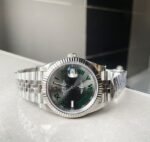 Rolex DateJust Men “wimbledon”SS Grey textured Dial Roman Markers - Image 3