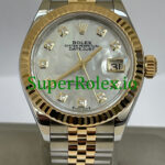 Rolex White Mother-Of-Pearl Diamond Dial Lady-Datejust Ref.279173