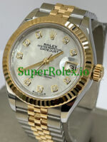 Rolex White Mother-Of-Pearl Diamond Dial Lady-Datejust Ref.279173 - Image 3