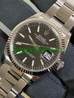 Replica Rolex Datejust 36 Steel Black Index Dial Ref.126234 - Image 4