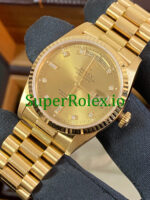 Rolex Dial Day-Date 36MM Yellow Gold Diamond Ref.18238 - Image 2