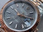 VSF Factory 1:1 Rolex Datejust 41mm 126331 904L RG/SS Fltued Bezel Pattern Motif Grey Dial Stick VS3235 - Image 6