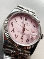 DIWF Factory 1:1 Rolex DateJust 36 126234 Best Edition 904L Steel Tiffany Pink Dial Arabic Marker SA3235 - Image 5