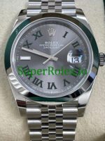 Rolex Datejust 41 Steel Slate Green Roman Ref.126300 - Image 2