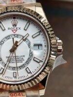 Noob FACTORY 1:1 Rolex Sky-Dweller 326934 SS Best Edition White Dial A23J - Image 5