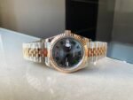 GMF GM Factory 1:1 Rolex DateJust Men 41mm “wimbledon” RG and SS V2 Grey textured Dial Roman Markers - Image 3