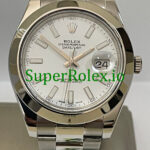 Rolex Datejust II 41 Steel White Index Dial Ref.116300