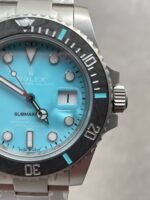 DIWF FACTORY 1:1 Rolex Submariner Sandblasted Best Edition Carbon Bezel Tiffany Blue Dial Dial VR3135 - Image 2