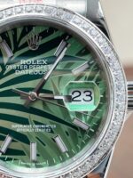 GMF Factory 1:1 Rolex DateJust 36 SS 126284 Diamonds Bezel Best Edition New Green Dial A2824 - Image 5