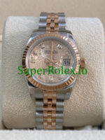 Rolex Lady-Datejust 26 Everose Gold and Steel Diamond Dial Ref.179171 - Image 2