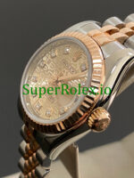 Rolex Lady-Datejust 26 Everose Gold and Steel Diamond Dial Ref.179171 - Image 6