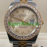 Rolex Datejust 36 Steel and Yellow Gold Silver Roman Dial Ref.116233