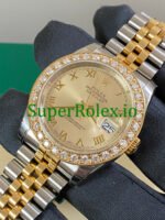 Rolex Datejust 36 Steel and Yellow Gold Silver Roman Dial Ref.116233 - Image 3