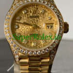 Rolex Lady-Datejust Yellow Gold Diamond Dial Ref.69158