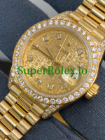Rolex Lady-Datejust Yellow Gold Diamond Dial Ref.69158 - Image 6
