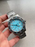 DIWF FACTORY 1:1 Rolex Submariner Sandblasted Best Edition Carbon Bezel Tiffany Blue Dial Dial VR3135