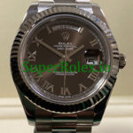 Rolex Day-Date II 40MM White Gold Ref.218239 – hocolate Roman Dial