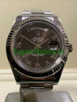 Rolex Day-Date II 40MM White Gold Ref.218239 – hocolate Roman Dial