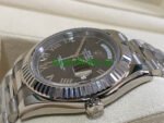 Rolex Day-Date II 40MM White Gold Ref.218239 – hocolate Roman Dial - Image 4