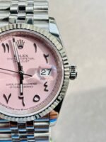 DIWF Factory 1:1 Rolex DateJust 36 126234 Best Edition 904L Steel Tiffany Pink Dial Arabic Marker SA3235 - Image 7