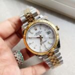 EW Factory 1:1 Rolex DateJust 41 126333 SS/YG Best Edition 904L Steel White Stick Dial