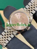 Rolex Datejust 31 Steel and White Gold Pink Roman Dial Ref.278274 - Image 3