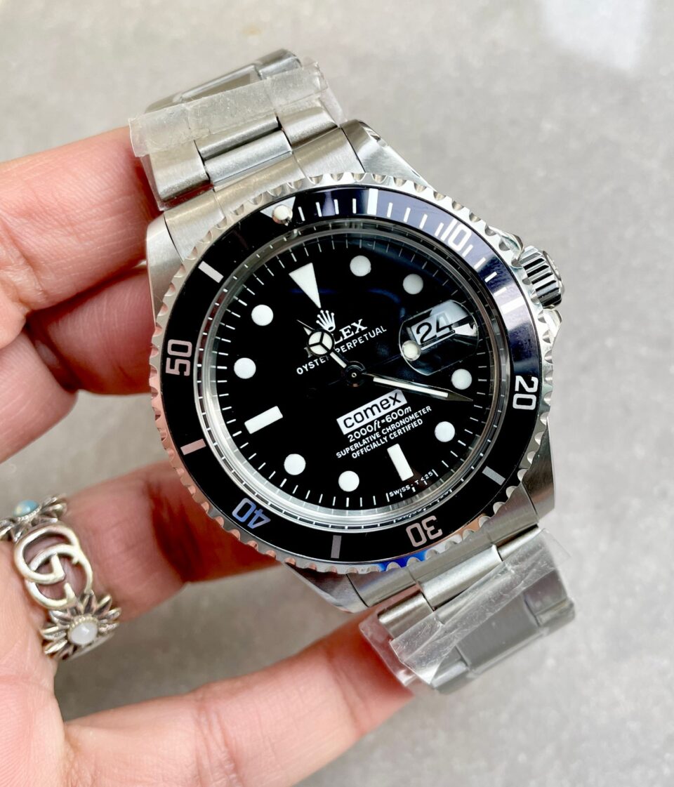 8cc3a792-a947-4e03-bfea-2f59247835b8-960x1121-1 Vintage Rolex JK Factory COMEX Submariner RARE 2836 Movement black dial black bezel - Image 1