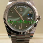 Rolex Day-Date 40MM Ref.228239 – Olive Green Bevelled Roman Dial