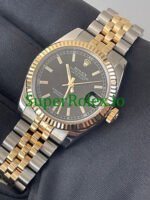 Rolex Datejust 31 Steel and Yellow Gold Black Index Dial Ref.178273 - Image 3