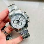 Rolex Daytona 116500 DAYTONA 1:1 Best Edition CF 904L SS Case and Bracelet White Dial Silver bezel SA4130
