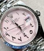 DIWF Factory 1:1 Rolex DateJust 36 126234 Best Edition 904L Steel Tiffany Pink Dial Arabic Marker SA3235 - Image 4