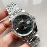 Rolex DateJust Men “wimbledon”SS Grey textured Dial Roman Markers