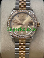Rolex Datejust 31 Steel and Yellow Gold Champagne Diamond Dial Ref.178383 - Image 3